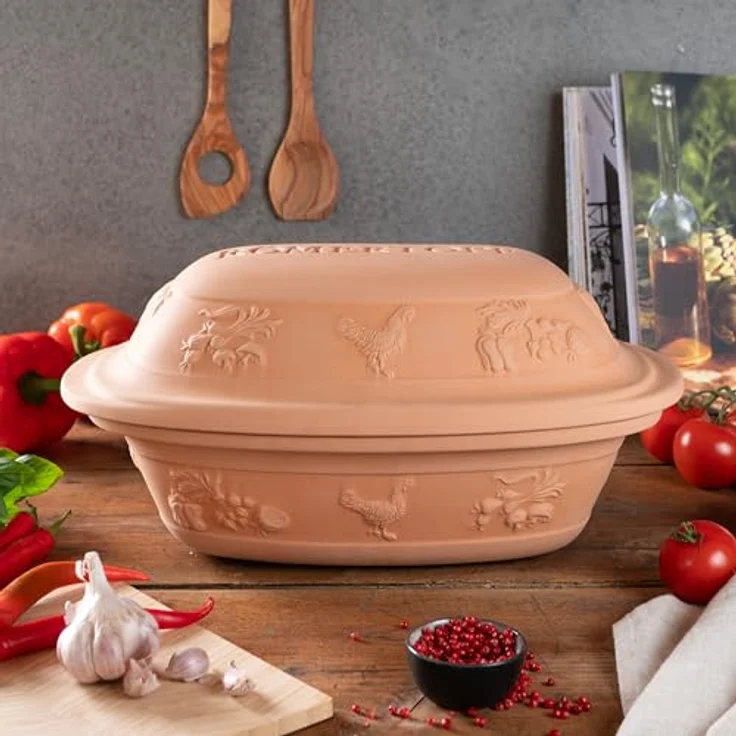 Römertopf Bräter Rustico Keramik Dampfgarer 5 kg – Bild 8