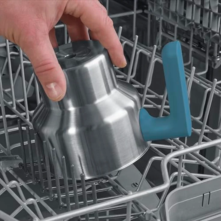 Severin SM 3596 Induktions-Milchaufschäumer, elektrischer Milchschäumer mit Edelstahlbehälter, kaltes und warmes Aufschäumen, Schokoladen-Funktion, geeignet für vegane Milch, blau – Bild 4