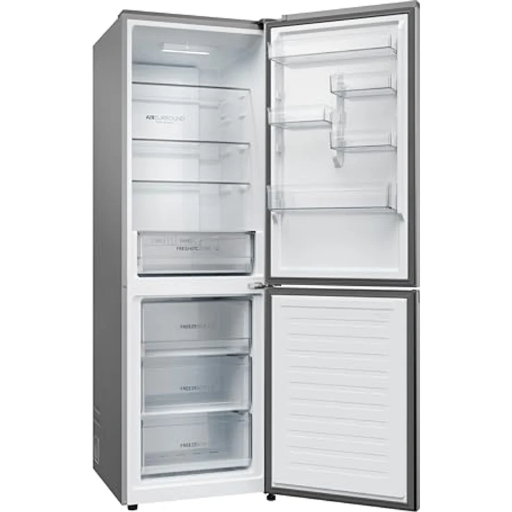 Haier HDPR1618CNPK Freistehende Kühl- und Gefrierkombination, 352 l, Edelstahl, Energieeffizienzklasse C, MultiAirflow-System – Bild 7