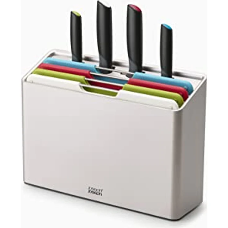 Joseph Joseph Plus 8-teiliges Messer-und-Schneidebrett-Set, 60198, Edelstahl, Groß – Bild 1