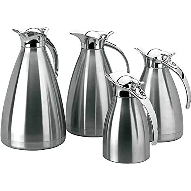 LACOR 63360 Thermoskanne Luxe, Isolierkanne aus hochwertigem europäischen Edelstahl, 0,6 L