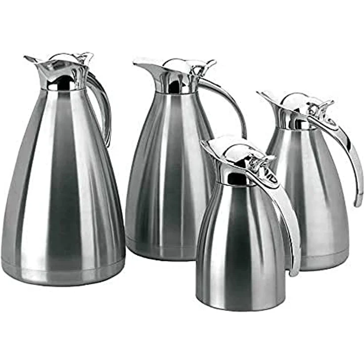 LACOR 63360 Thermoskanne Luxe, Isolierkanne aus hochwertigem europäischen Edelstahl, 0,6 L