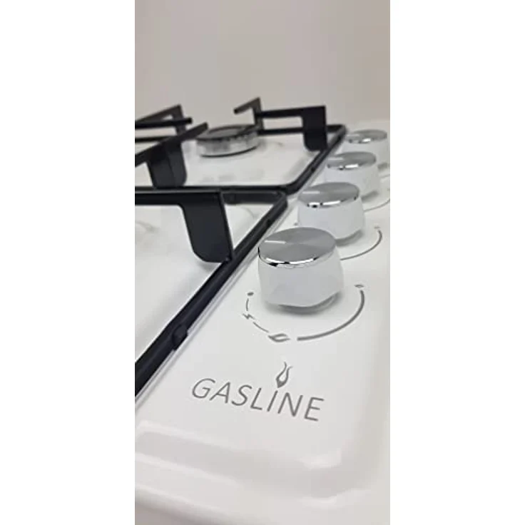 Gasline GAX60LPG Gaskochfeld 4 flammig, Weiß, elektrische Zündung und Zündsicherung, auf Propan/LPG – Bild 3