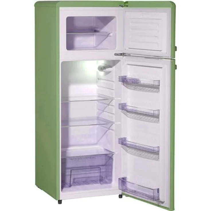 SCHOEPF Kühl- Gefrierkombination Retro RKG218SG / Grün / 211 Liter - Preisvergleich – Bild 3