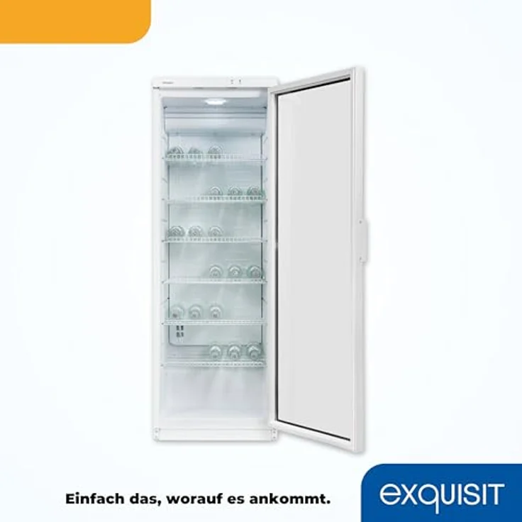 exquisit Getränkekühlschrank GKS350-1-GT-280D weiss, 320 L Volumen, LED – Bild 6