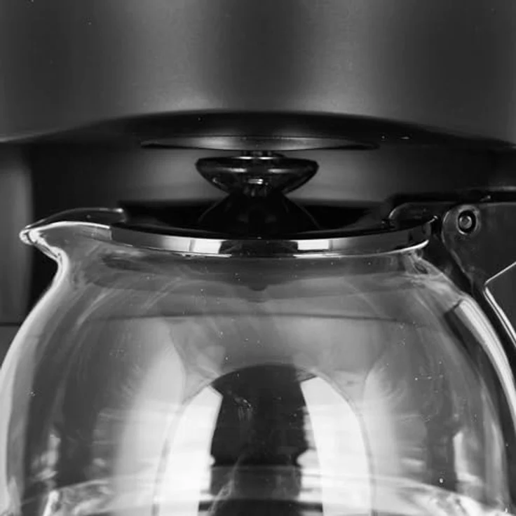 Emerio Filterkaffeemaschine, kompakt für 3-6 Tassen, mattschwarz, mit Warmhaltefunktion und Dauerfilter – Bild 4