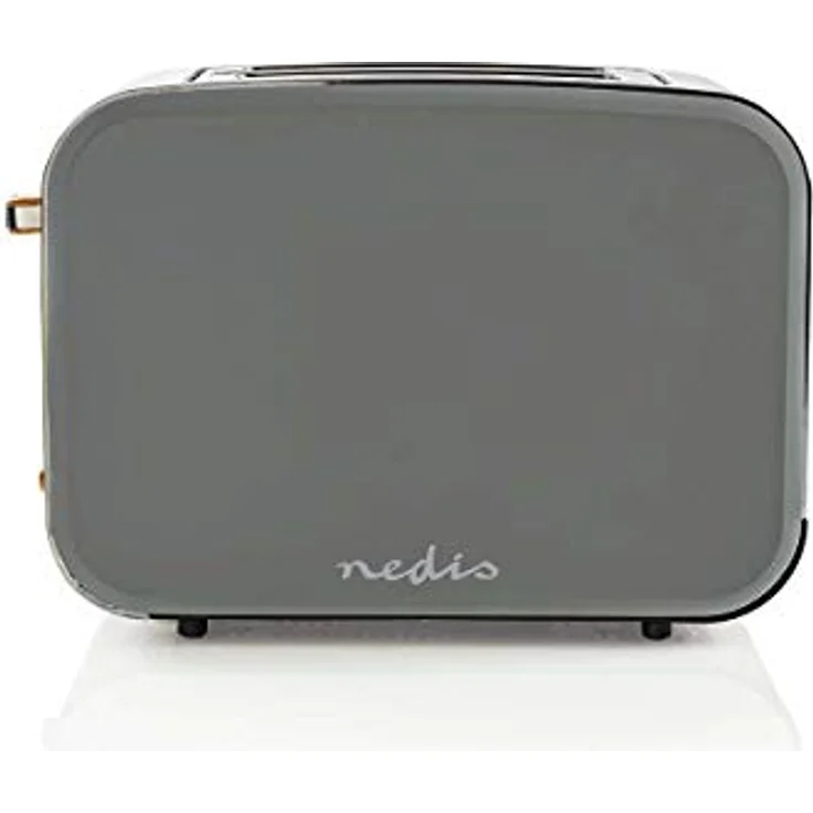 Nedis Toaster, 2 breite Öffnungen, Soft-Touch, grau – Bild 6