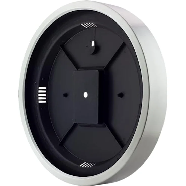Eurotime Funkwanduhr, 35 cm, im Bahnhofsdesign, geräuscharmes Funkwerk, Aluminiumrahmen, automatische Zeitein- und Zeitumstellung, 59530-07 – Bild 2