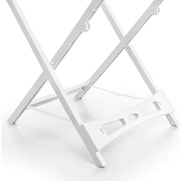 Rayen Antirutsch-Beinverriegelungssystem | XXL Kleiderstangen für drinnen und draußen | 20 m Wäscheleine aus Kunstharz, weiß, Maße: 173 x 53 x 113 cm – Bild 7