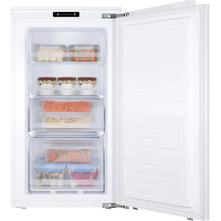 Amica EGSX 321 905 Einbau-Gefrierschrank mit Festtür-Technik, 4 Gefrierschubladen, Supergefrier-Funktion, LED-Innenbeleuchtung, 38 dB