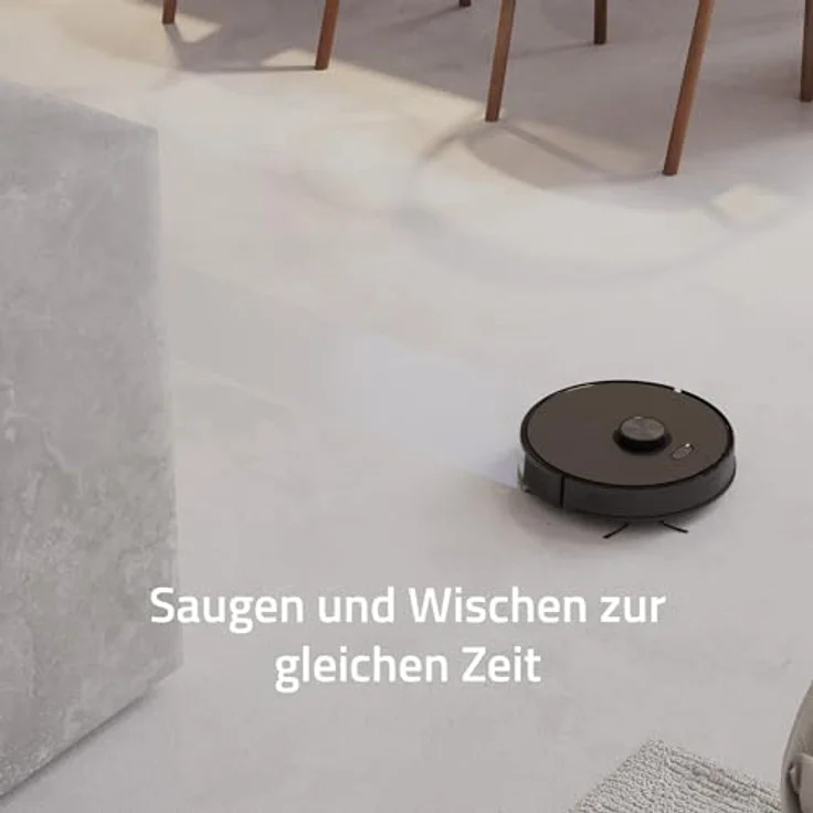 Hombli HBVR-0100 Saugroboter mit Absaugstation, 90 min Akkubetrieb, 2700 Pa Saugleistung, schwarz – Bild 4