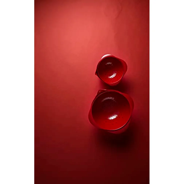 Rosti Margrethe Sieb, Küchensieb Kunststoff, Robuster Durchschlag, Spülmaschinengeeignet, 4 Liter, Rot – Bild 3