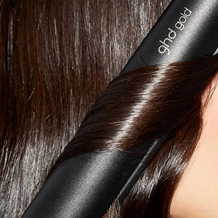 ghd gold - Professioneller Haarglätter zum Glätten, Locken und zum Erzeugen von Wellen, optimale Stylingtemperatur 185ºC, Zweizonen-Technologie, Schwarz – Bild 4