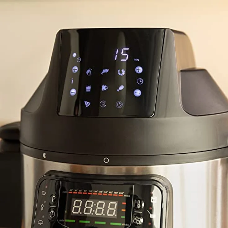 Cecotec programmierbarer Herd mit GM H Fry Air Fryer Kopf. Multifunktions-Küchenroboter, 6 Liter Fassungsvermögen, vorgeschobener Deckel, 24 Stunden programmierbar, einstellbare Temperatur, Rezeptbuch – Bild 4