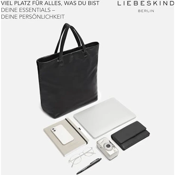 Liebeskind Hera II Shopper Tasche L, 100% Leder, beige, 38 cm x 15 cm x 42 cm – Bild 7
