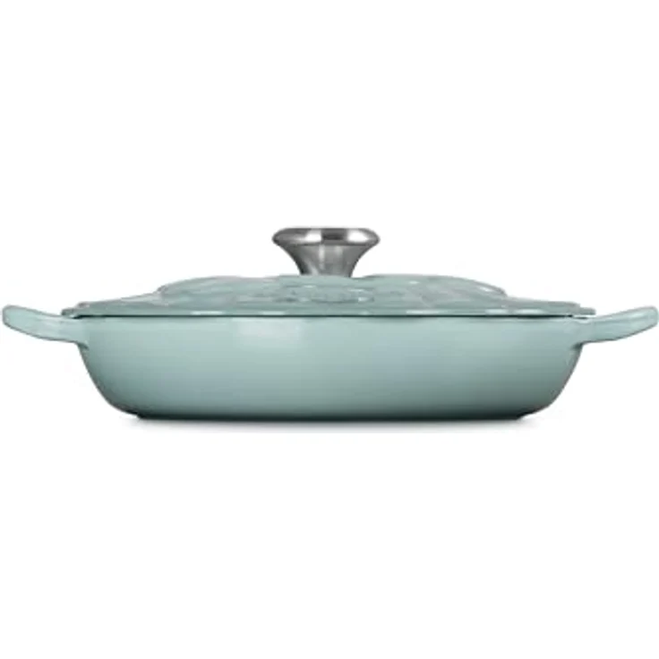 Le Creuset Signature Emaillierter Gusseisen-Blüten-Schmorpf, 2,25 l, Meersalz, hervorragende Wärmeverteilung und -speicherung, ofenfest bis 260 °C, kompatibel mit allen Herdarten – Bild 4