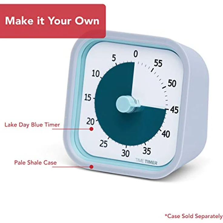 Time Timer Home MOD — 60 Minuten Kinder visueller Timer Home Edition — für Heimschule Zubehör, Lernwerkzeug, Timer für Kinderschreibtisch, Büroschreibtisch und Meetings mit leiser Bedienung – Bild 4