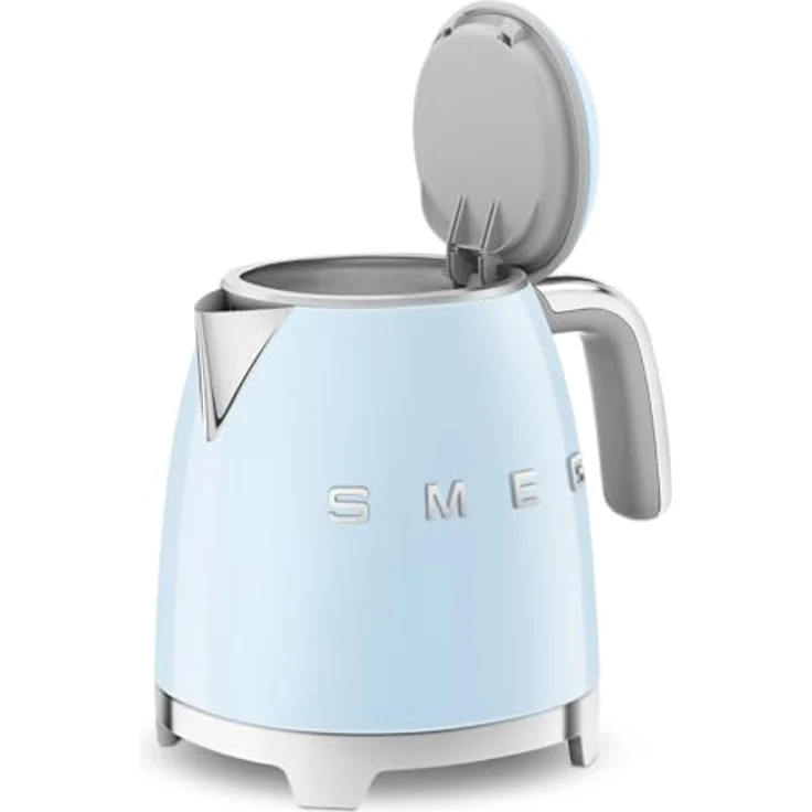Smeg KLF05PBEU Wasserkocher Mini 50's Style, 1400W, 0,8 L, Kunststoff, Wasserstandsanzeige, pastellblau – Bild 3