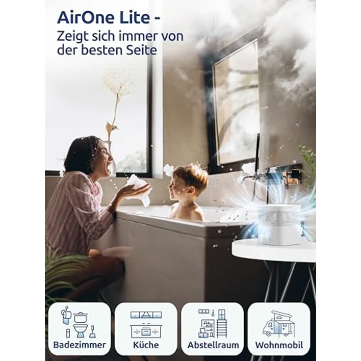 BonAura® Luftentfeuchter ohne Strom, effektiver Raumentfeuchter für Keller und Bad bis 16m², inklusive 450g Nachfüllpack - Schutz vor Schimmel – Bild 5