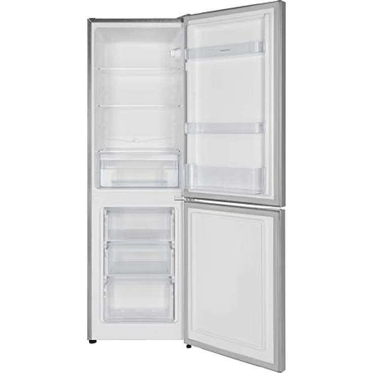 Respekta Savo KG144-52, Kühlschrank Kühl-Gefrierkombi freistehend, 144 cm, Silber, 157 L, 4-Sterne-Gefrierfach, Schnellkühl- und Schnellgefrierfunktion, LED-Beleuchtung – Bild 2