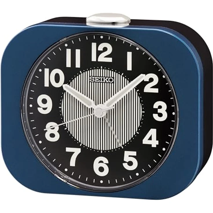 Seiko Clocks Wecker QHE206L, Kunststoffgehäuse, lautloser Sekundenzeiger, Piepton-Alarm, Schlummerfunktion, 9.9 x 11.3 x 4.6 cm – Bild 1