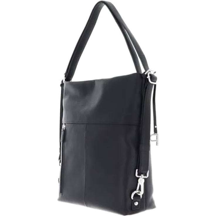 Picard Pure, Damen Handtasche Rucksack aus genarbtem Rindleder, Schwarz – Bild 4