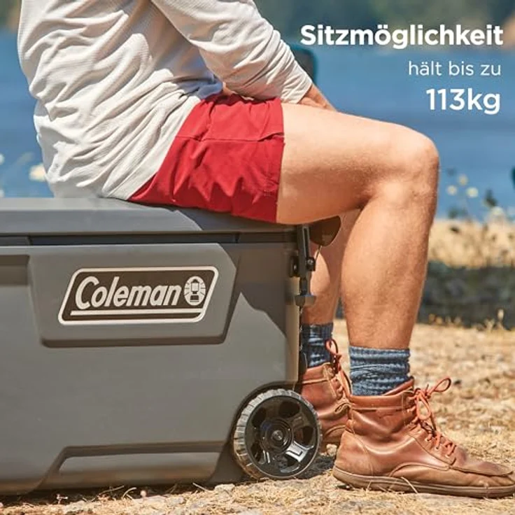 Coleman Convoy 65 QT, Kühlbox mit 29 l Nutzinhalt, 120 Stunden Kühlleistung, dunkelgrau – Bild 8