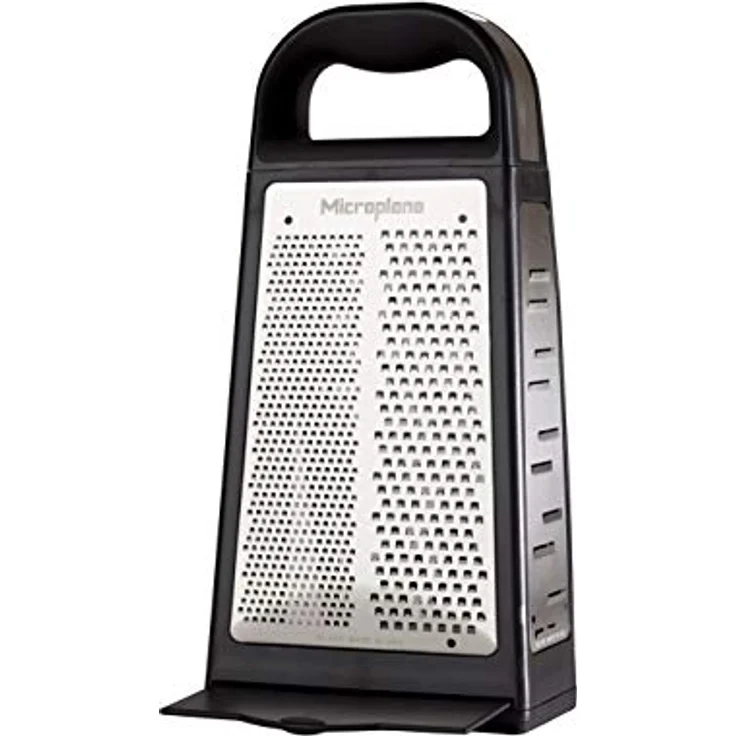 Microplane Turmreibe Elite mit 5 Reibflächen Fein, Grob, Sehr Grob, 2-Wege-Schneide & Raspel - Küchenreibe mit Edelstahl-Klingen – Bild 4