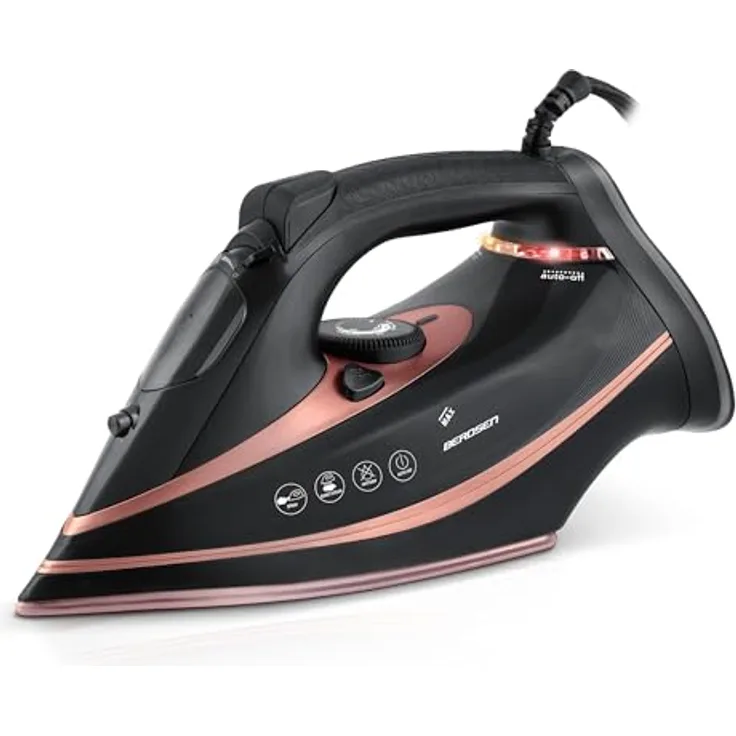 Berdsen BD-332, 3000-W-Dampfbügeleisen mit Keramikbeschichtung und vertikalem Betrieb, 360 ml Wassertank, automatische Abschaltung