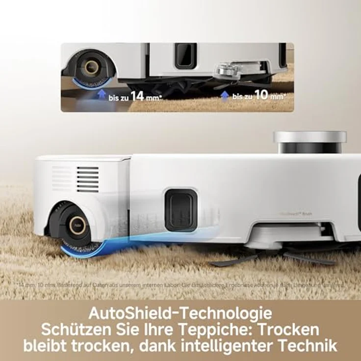 Mova Z60 Ultra Roller, Standalone Saugroboter mit 26.000 Pa Saugkraft, HydroForce-Wischen, MaxiReach-Technologie, FlexScope-Radar mit Hebefunktion, AutoShield-Technologie, dreifaches Anti-Tangle und All-in-One-Station – Bild 5