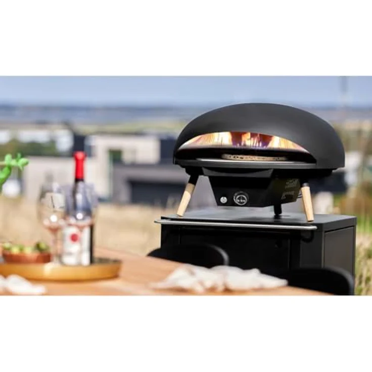 Le Feu - Turtle Motion 3.1, 18" Pizzaofen mit großer Öffnung, ultrahohe Temperaturen, schwarzer Stahl – Bild 2