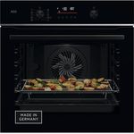 AEG Wifi Einbaubackofen TS6PB50WAB – SenseCook Backöfen Serie 6 LED-Touchdisplay, Pyrolyse Selbstreinigung, Kerntemperatursensor, AirFry – Schwarz