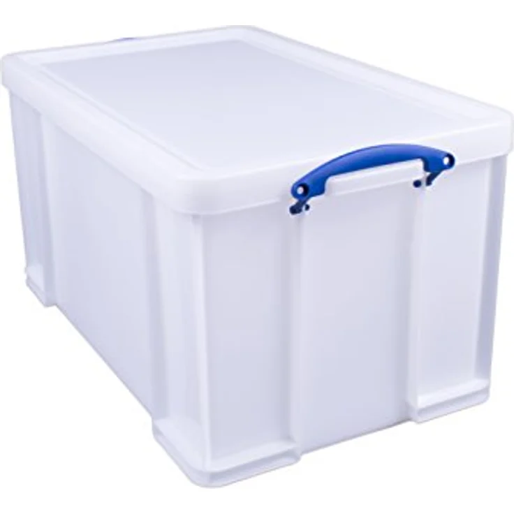 Really Useful Box Aufbewahrungsbox aus Kunststoff, 84 l, Weiß, stapelbar, schlagfest – Bild 1