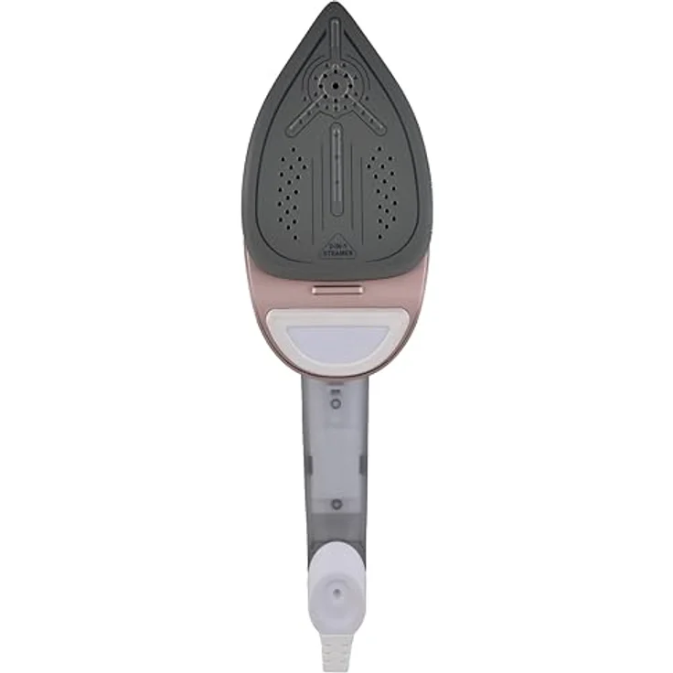 Adler Dampfbügeleisen AD 5044, 2 in 1 Kleidungsdampfer und Bügeleisen, Keramiksohle, weiß, gold – Bild 6