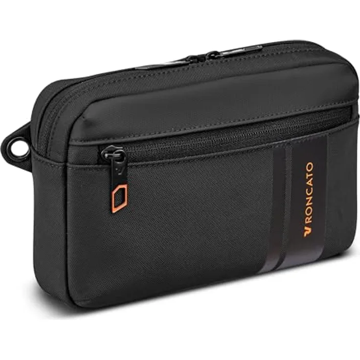 Roncato Metropolitan Travel Rucksack, 40 cm mit Laptopfach, schwarz aus 100% Polyurethan