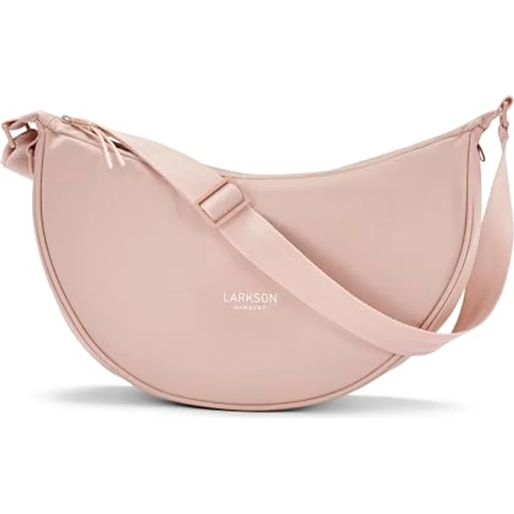 LARKSON Solveig Medium, Crossbody Bag für Damen & Herren in Rosa, wasserabweisende Umhängetasche im Halbmond Design mit verstellbarem Schultergurt und praktischen Taschen – Bild 1