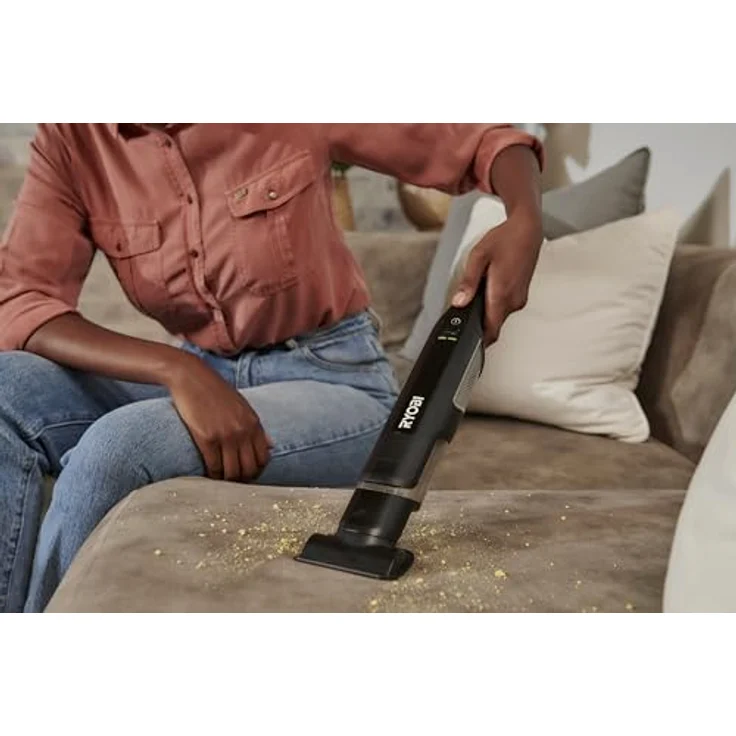 Ryobi RHV44-220G 4V USB-Handstaubsauger mit bürstenlosem Motor, 50 Airwatts, Dockingstation, Polster- & Fugendüse – Bild 7