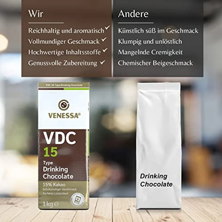 Venessa VDC 15 Kakao, Kakaopulver 15% - 1kg – Bild 4