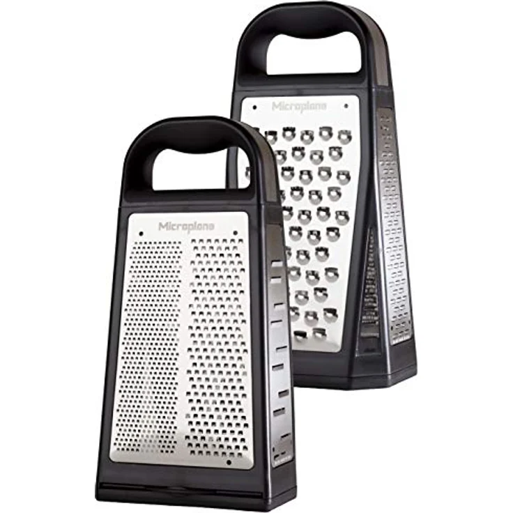 Microplane Turmreibe Elite mit 5 Reibflächen Fein, Grob, Sehr Grob, 2-Wege-Schneide & Raspel - Küchenreibe mit Edelstahl-Klingen – Bild 2