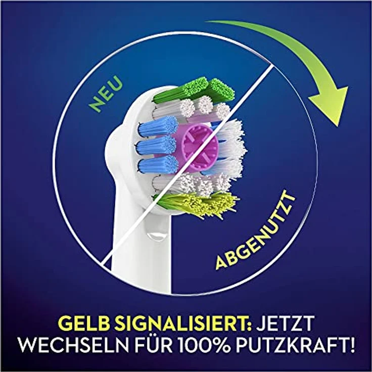 Oral-B 3DWhite Aufsteckbürsten mit CleanMaximiser-Borsten für aufhellende Reinigung, 8 Stück – Bild 4