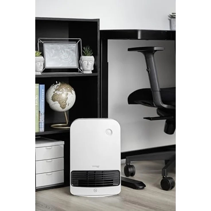 Iris Ohyama, Keramik Heizlüfter / Energiesparende Elektroheizung, Reichweite 90cm, 1500W, Bewegungsmelder für Einsparungen, Timer, Badezimmer, Wohnzimmer - Ceramic Fan Heater JCH-15TD4 - Weiß – Bild 3