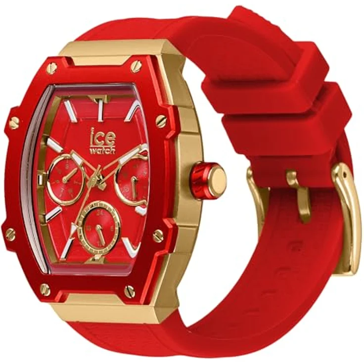 ICE-WATCH Ice boliday Passion red Damenuhr mit Silikonarmband (Small) - Kalenderfunktion, Leuchtzeiger, 24-Stunden-Anzeige - Preisvergleich – Bild 2