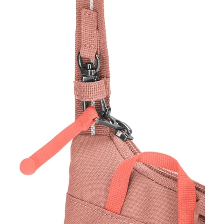 Pacsafe GO Anti-Theft Tech Mini Bag, Umhängetasche RFID, 12 cm, rosa, 100% Polyester – Bild 9