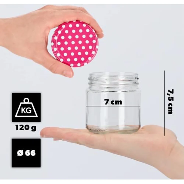 KADAX 10er Set Einmachgläser 200ml TO66, Luftdicht & Spülmaschinenfest, Ideal für Marmelade und Pesto – Bild 2