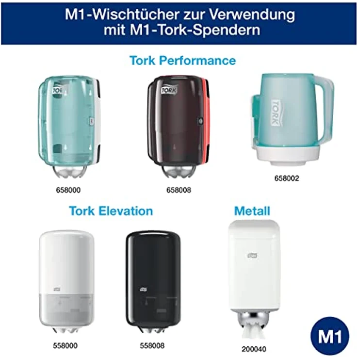 Tork Mini Centrefeed Papierhandtücher Starter Pack - 958000 - M1 + Nachfüllpapier (120 Meter), Groß – Bild 5