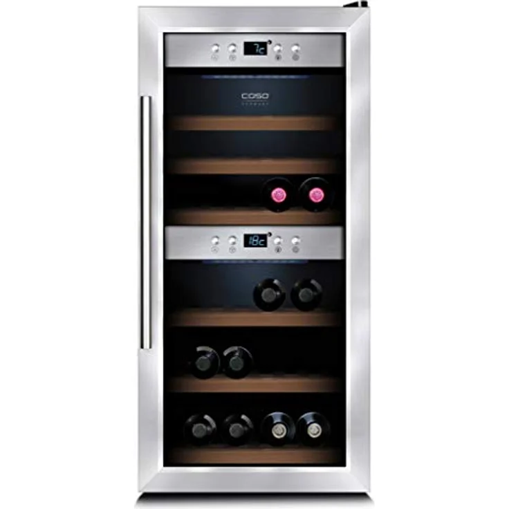 Caso Design Wine Comfort 24 Weinkühlschrank mit Kompressortechnik, freistehend, 24 Flaschen – Bild 2
