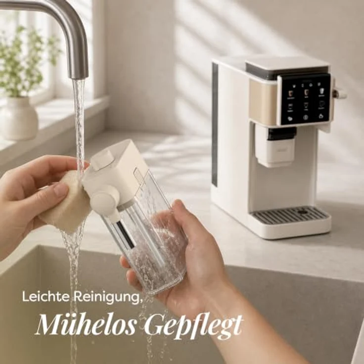 CIARRA Espressomaschine CBSACM-D6, automatischer Tampen, 15 Bar, Touch-Display, mit integriertem Mahlwerk und abnehmbarem Milchbehälter – Bild 9