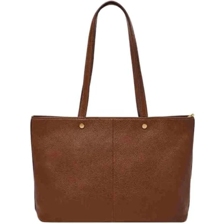 Fossil Jessie Shopper Tasche, Damen Handtasche aus Leder 40.5 cm, mit Handyfach, braun – Bild 4