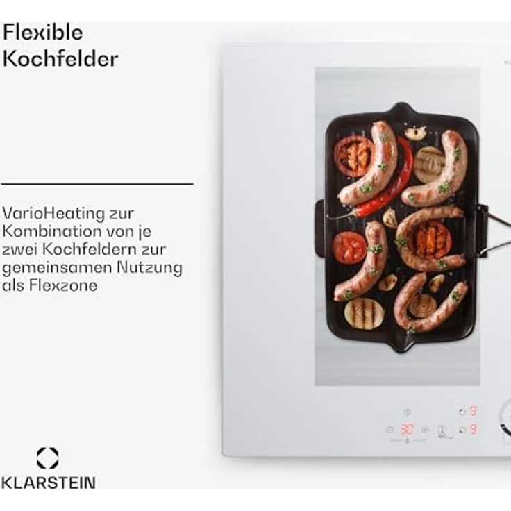 Klarstein Induktionskochfeld, 7000W mit ThermoBoost-Funktion, Touch-Display und Überhitzungsschutz – Bild 4