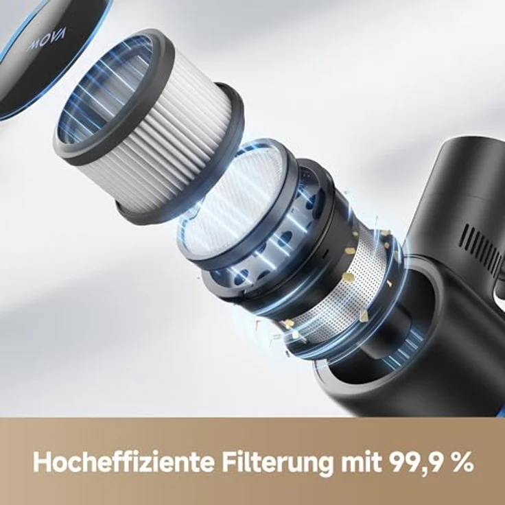 Dreame Mova S4 Detect Kabelloser Stielstaubsauger mit leistungsstarker Saugkraft von 150 AW, maximaler Laufzeit von 90 Minuten, blau – Bild 8